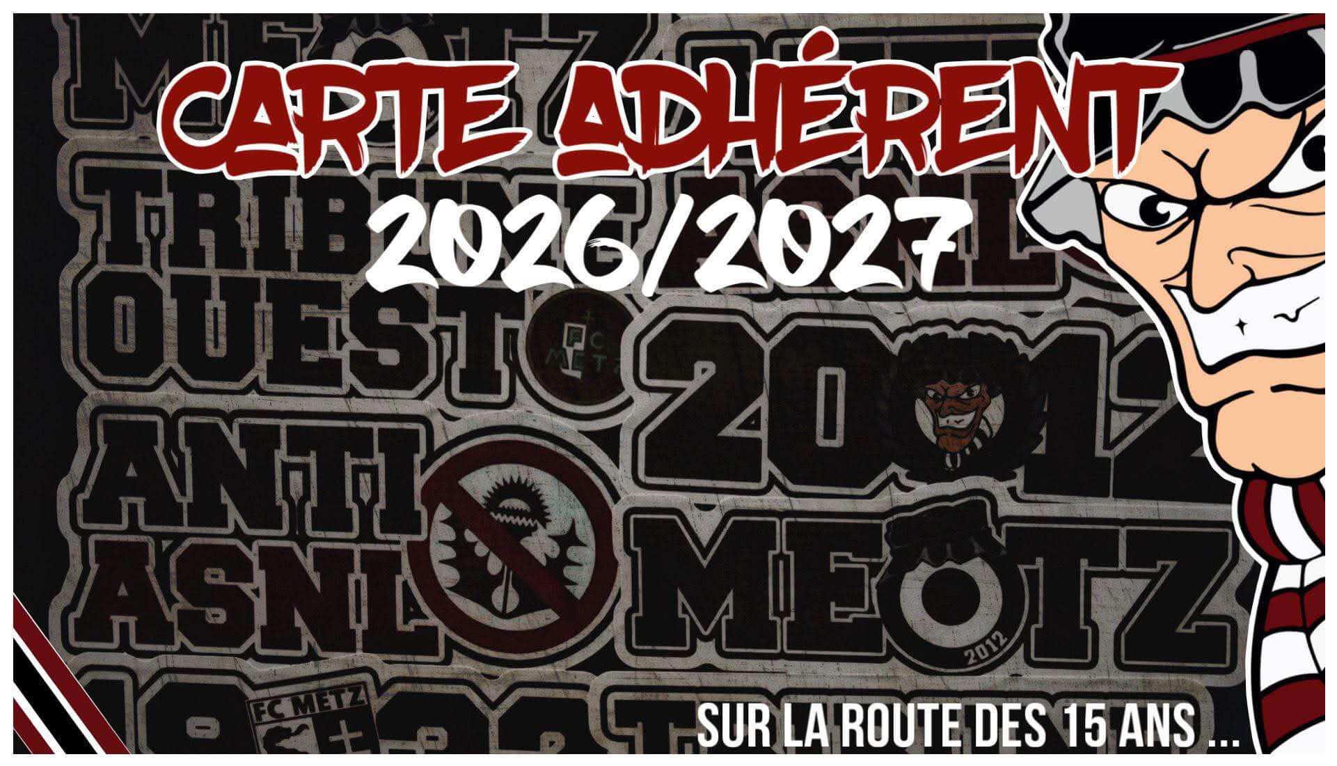 Gruppa Metz - Carte Adherent 2026-2027 - Recto